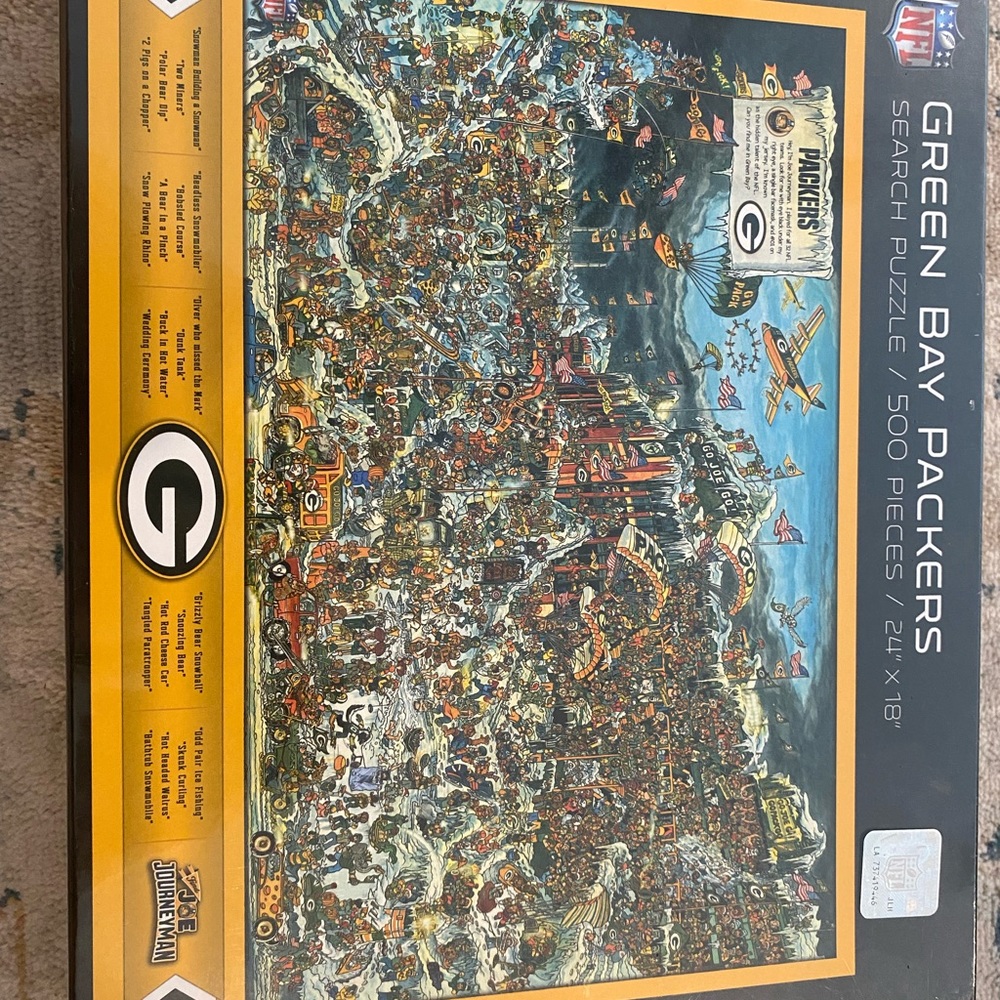 NIB Greenbay Packers 500 piece puzzle